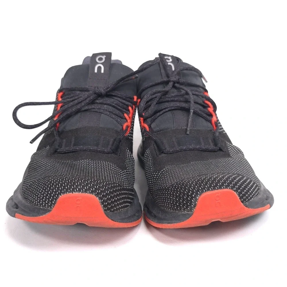 ON CLOUDNOVA Running Shoes Men's US 7.5 EU 40.5 Athletic Sneakers Black & Orange